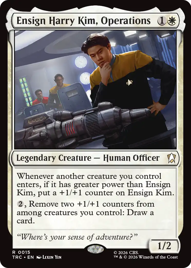 Ensign Harry Kim, Operations (Surge Foil) [Star Trek Commander] | Black Swamp Games