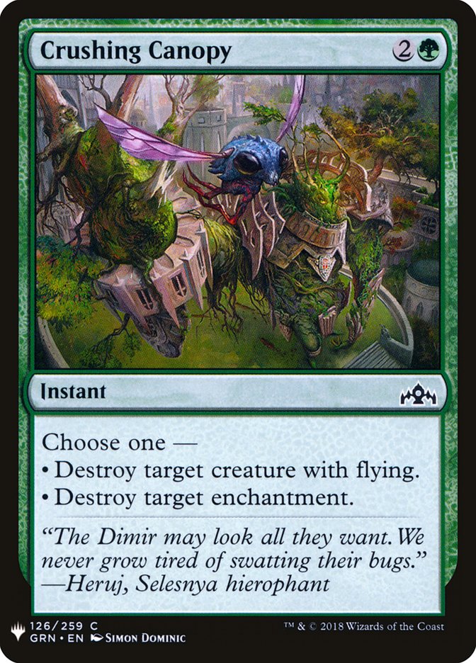 Crushing Canopy [Mystery Booster] | Black Swamp Games