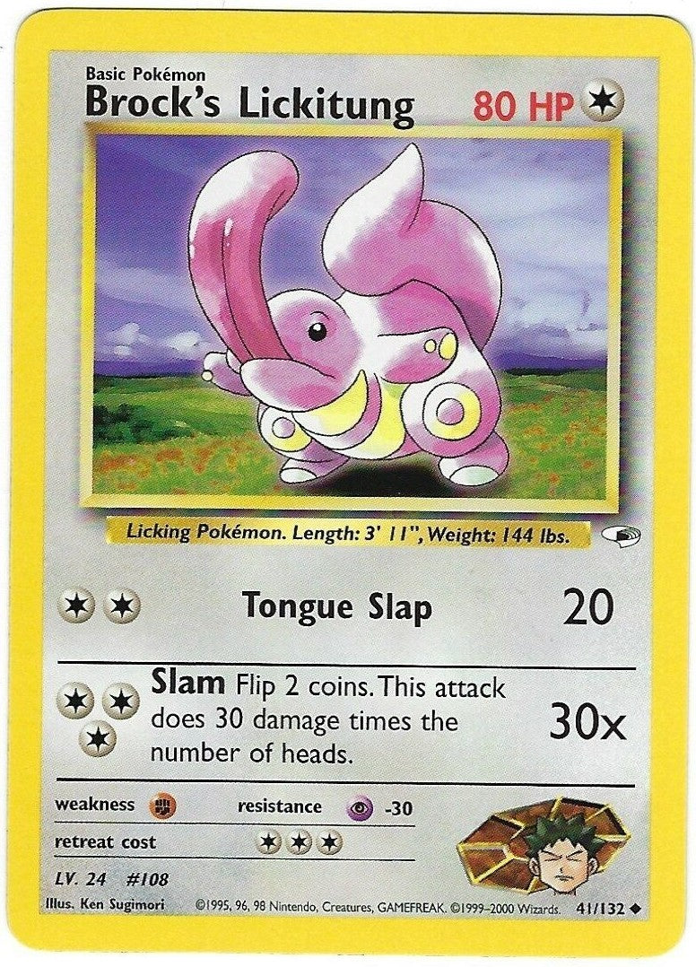 Brock's Lickitung (41/132) [Gym Heroes Unlimited] | Black Swamp Games