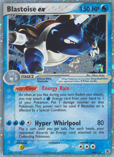 Blastoise ex (104/112) [EX: FireRed & LeafGreen] | Black Swamp Games