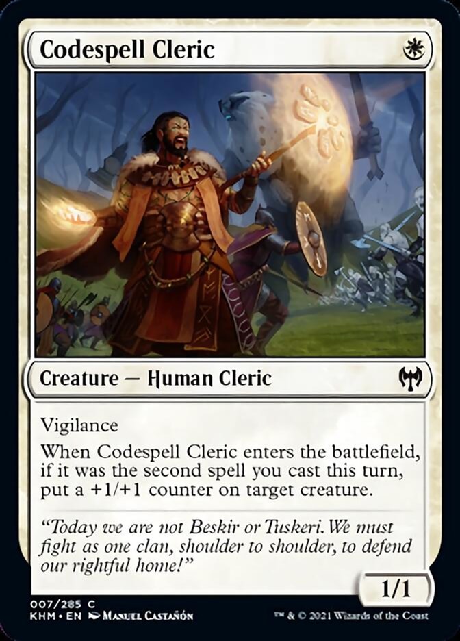 Codespell Cleric [Kaldheim] | Black Swamp Games