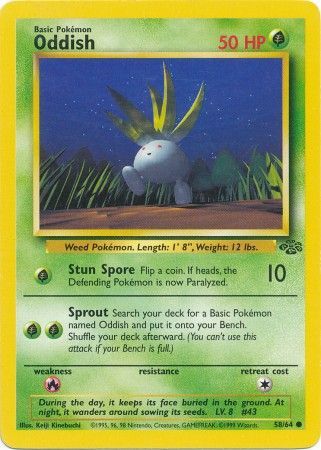 Oddish (58/64) [Jungle Unlimited] | Black Swamp Games