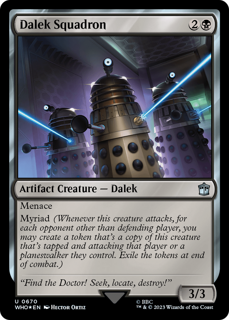 Dalek Squadron (Surge Foil) [Doctor Who] | Black Swamp Games