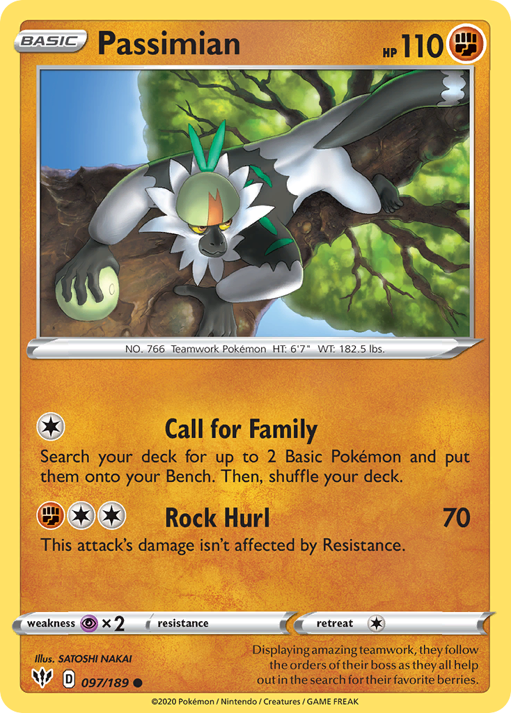 passimian pokemon card price POKMON PASSIMIAN TG08/TG30 SILVER TEMPEST ULTRA RARE HOLO MINT