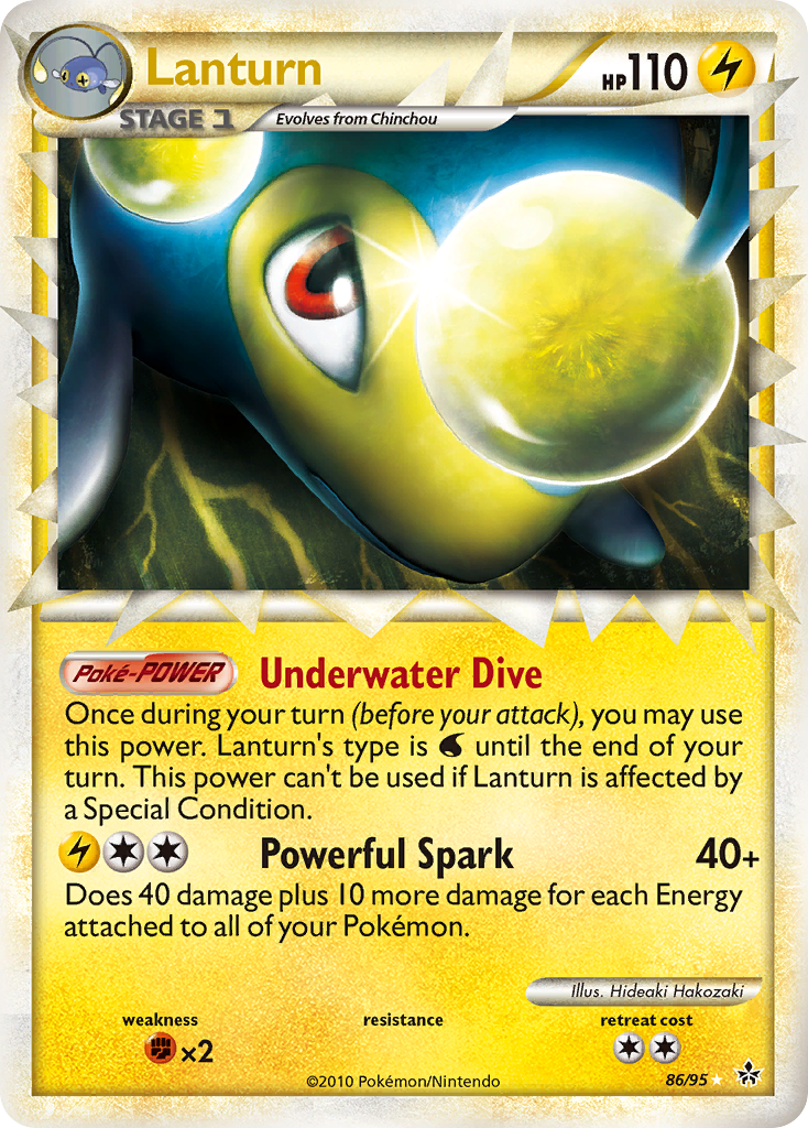 Lanturn (86/95) [HeartGold & SoulSilver: Unleashed] | Black Swamp Games