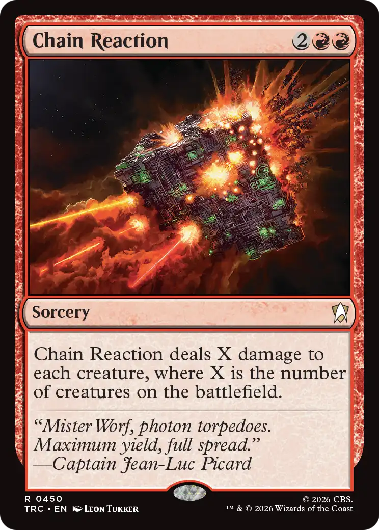 Chain Reaction (Surge Foil) [Star Trek Commander] | Black Swamp Games