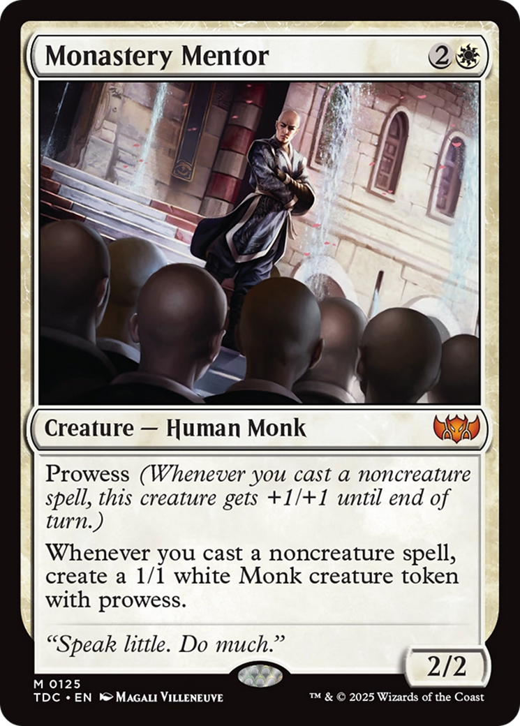 Monastery Mentor [Tarkir: Dragonstorm Commander] | Black Swamp Games