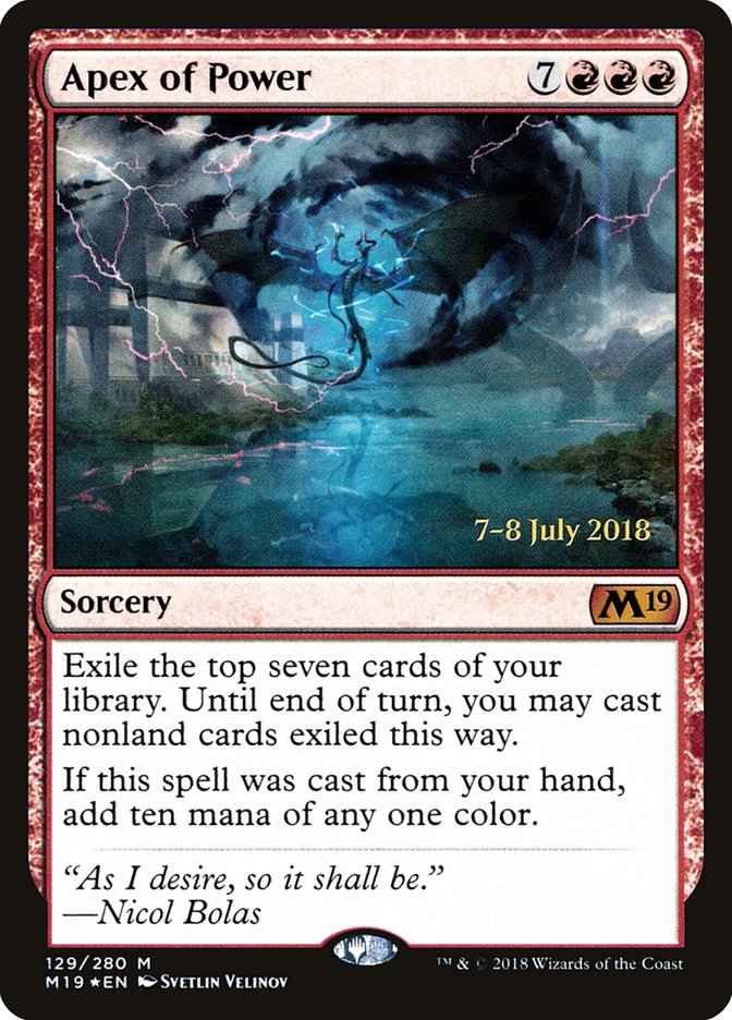 Apex of Power [Core Set 2019 Prerelease Promos] | Black Swamp Games