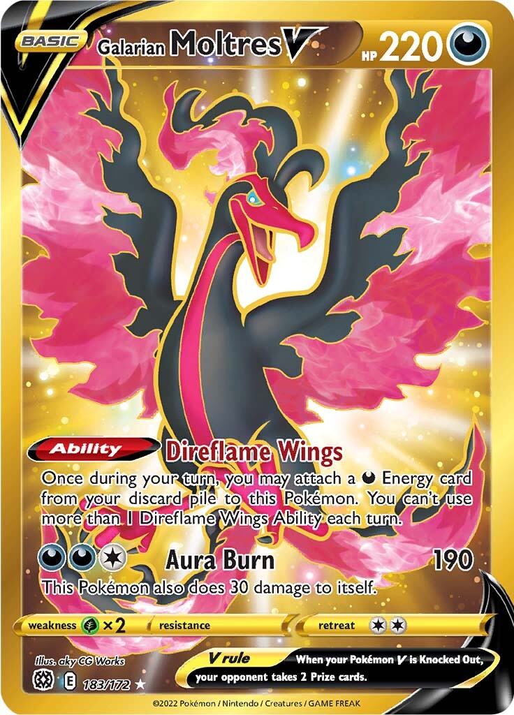 Galarian Moltres V (183/172) [Sword & Shield: Brilliant Stars] | Black Swamp Games