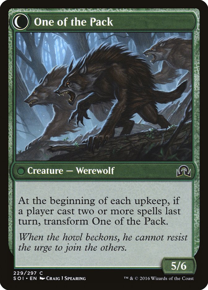 Solitary Hunter // One of the Pack [Shadows over Innistrad] | Black Swamp Games