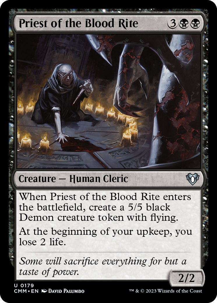 Priest of the Blood Rite [Commander Masters] | Black Swamp Games