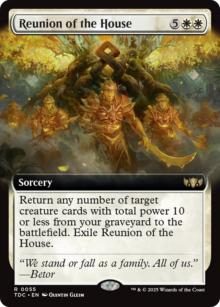 Reunion of the House (Extended Art) [Tarkir: Dragonstorm Commander] | Black Swamp Games