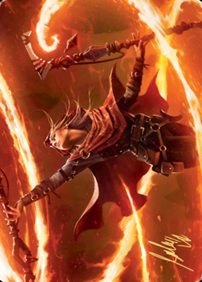 Magmatic Channeler Art Card (Gold-Stamped Signature) [Zendikar Rising Art Series] | Black Swamp Games