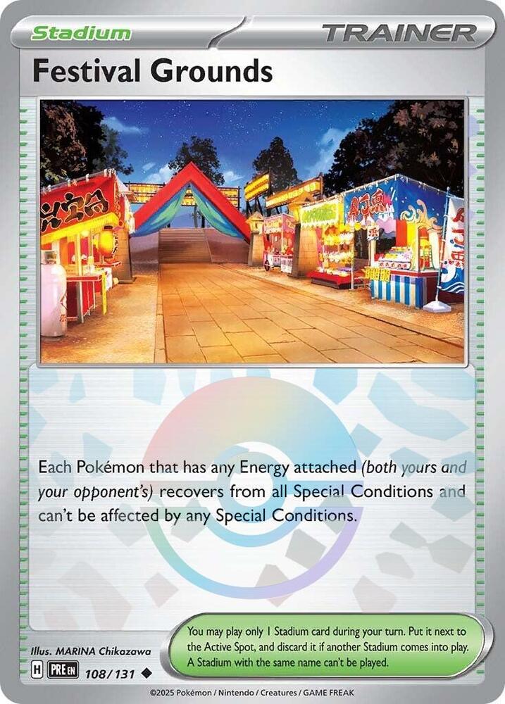 Festival Grounds (108/131) (Poke Ball Pattern) [Scarlet & Violet: Prismatic Evolutions] | Black Swamp Games