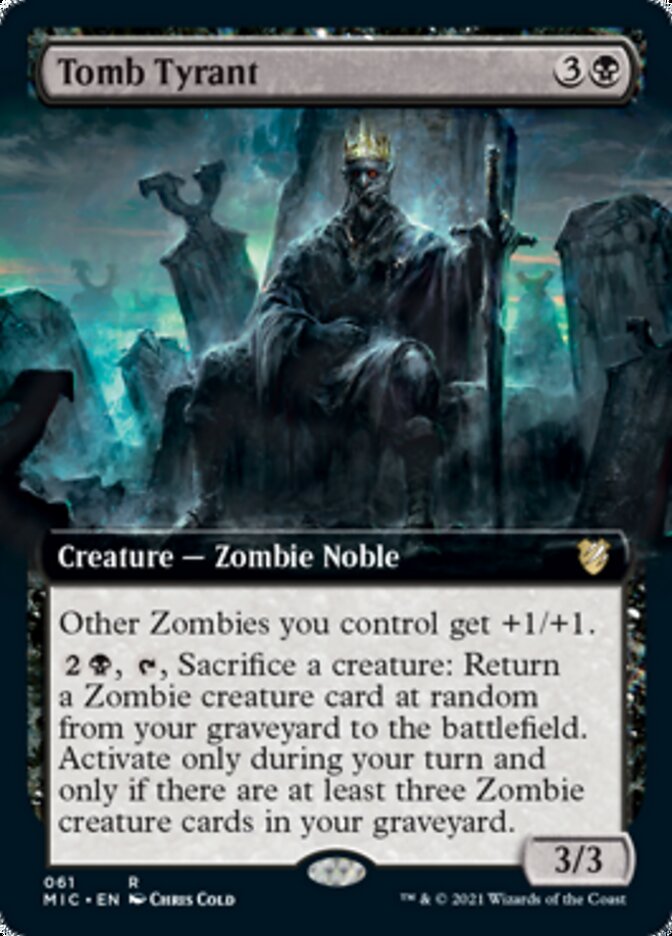 Tomb Tyrant (Extended Art) [Innistrad: Midnight Hunt Commander] | Black Swamp Games