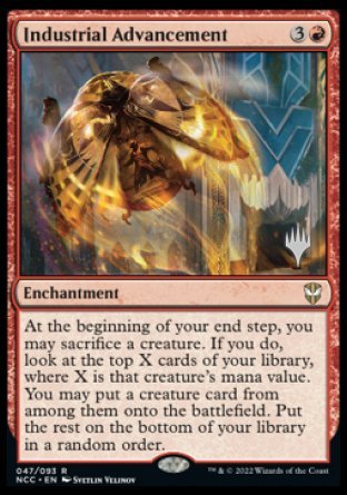 Industrial Advancement (Promo Pack) [Streets of New Capenna Commander Promos] | Black Swamp Games