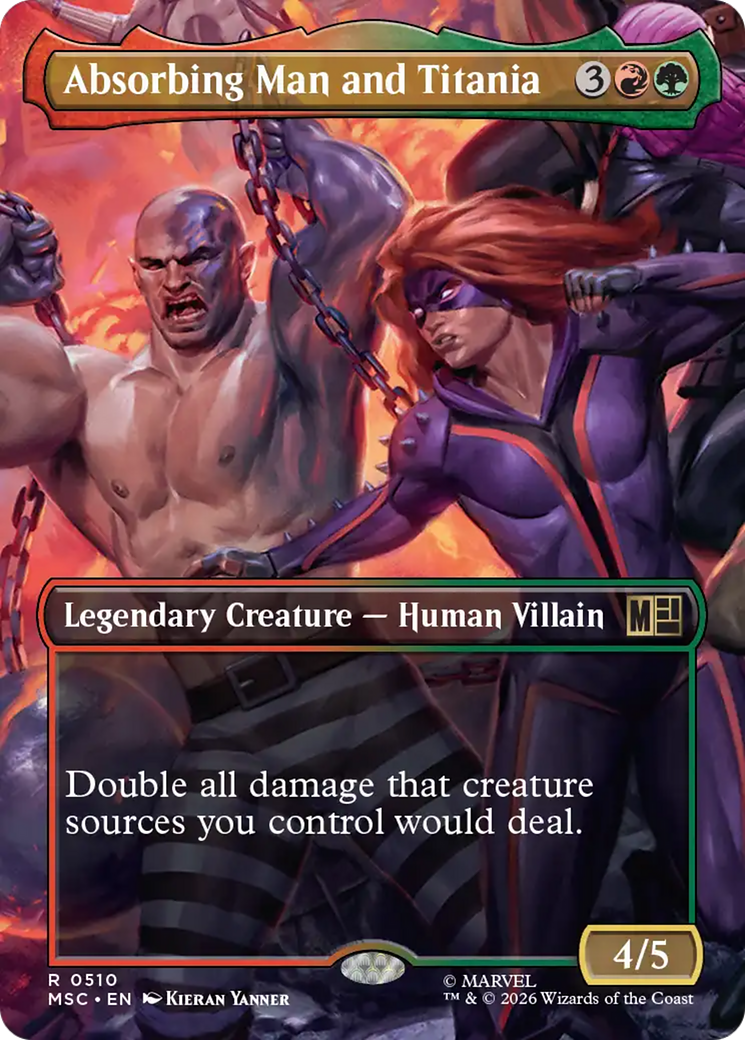 Absorbing Man and Titania (Borderless) [Marvel Super Heroes Commander] | Black Swamp Games