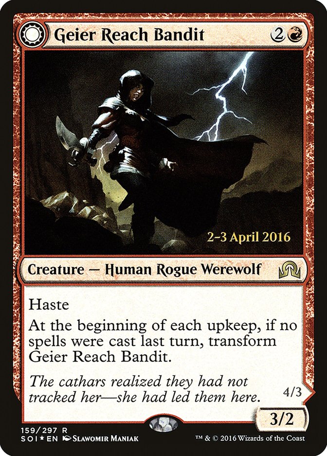 Geier Reach Bandit // Vildin-Pack Alpha [Shadows over Innistrad Prerelease Promos] | Black Swamp Games