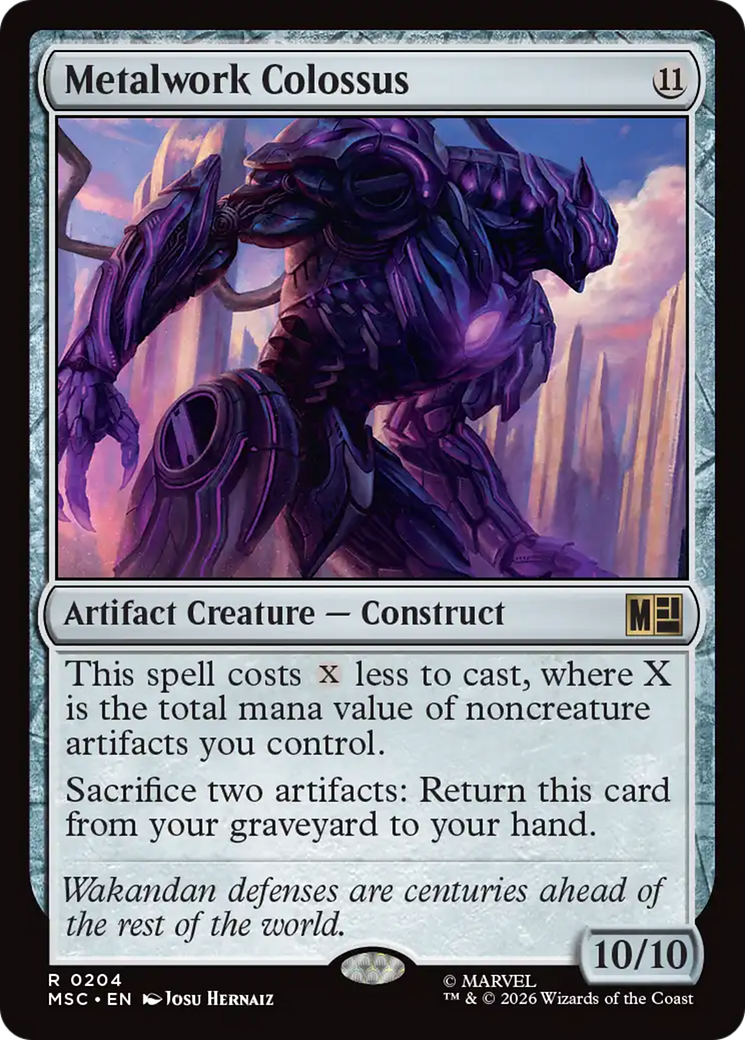 Metalwork Colossus (Surge Foil) [Marvel Super Heroes Commander] | Black Swamp Games