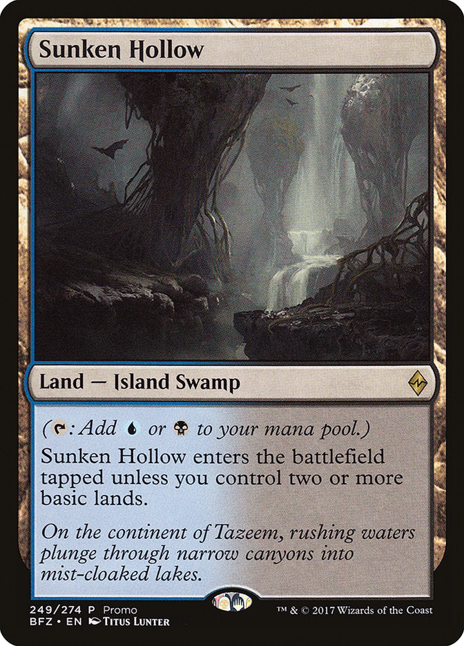 Sunken Hollow (Promo) [Standard Showdown Promos] | Black Swamp Games