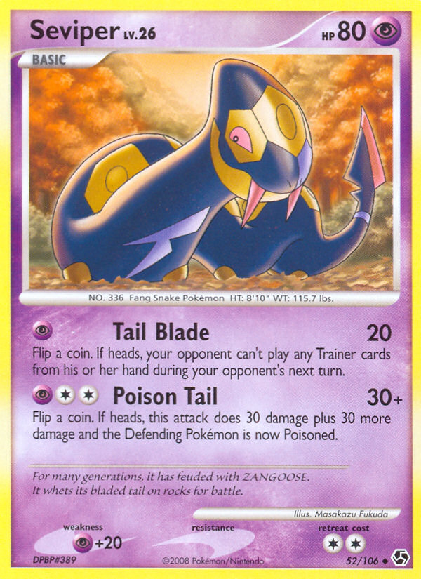 Seviper (52/106) [Diamond & Pearl: Great Encounters] | Black Swamp Games