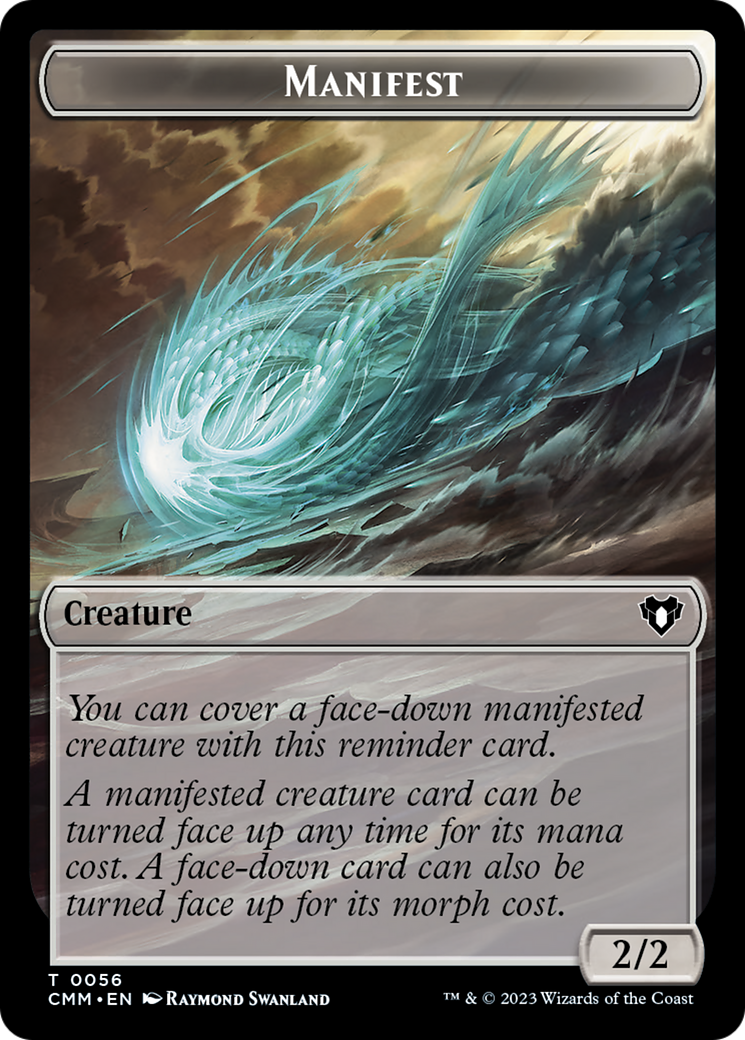 Manifest // Eldrazi Scion Double-Sided Token [Commander Masters Tokens] | Black Swamp Games