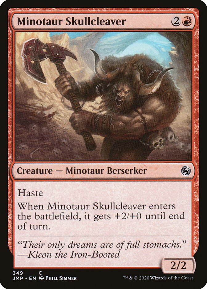 Minotaur Skullcleaver [Jumpstart] | Black Swamp Games