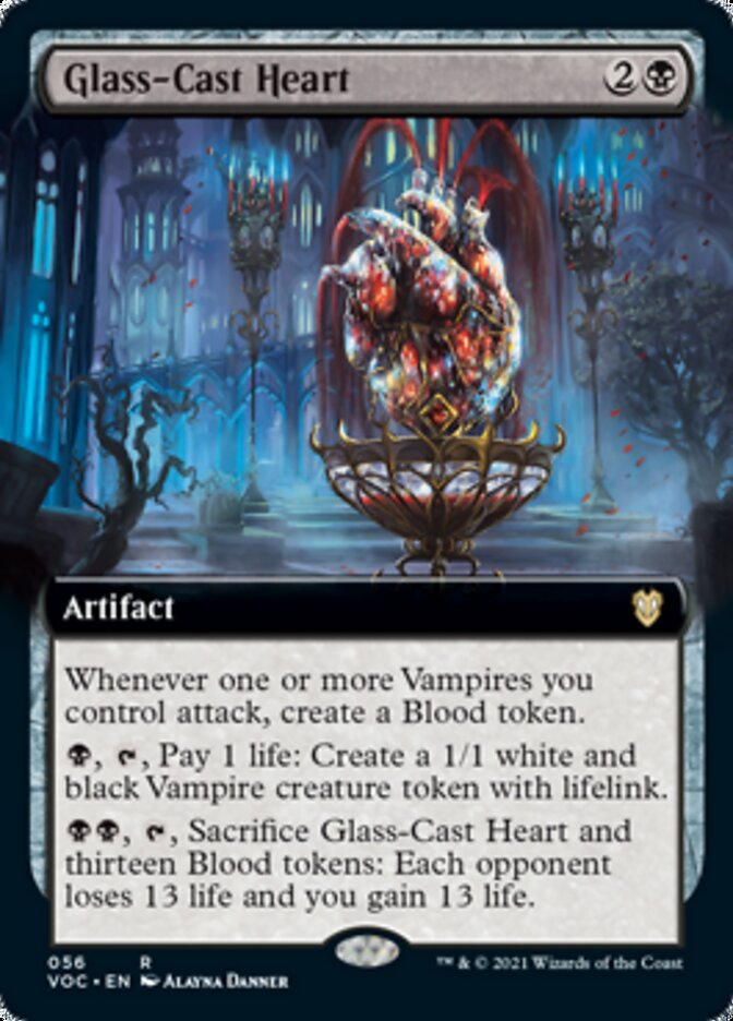 Glass-Cast Heart (Extended Art) [Innistrad: Crimson Vow Commander] | Black Swamp Games