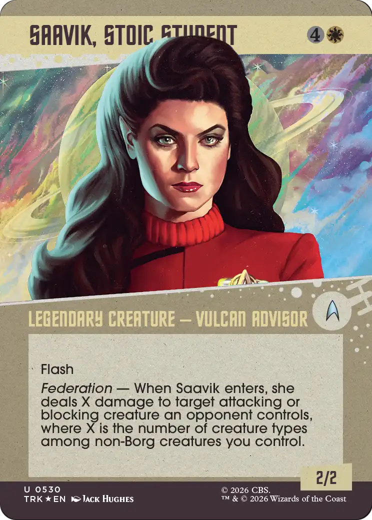 Saavik, Stoic Student (Showcase) (Surge Foil) [Star Trek] | Black Swamp Games