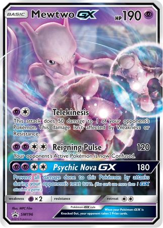 Mewtwo GX (SM196) (Jumbo Card) [Sun & Moon: Black Star Promos] | Black Swamp Games