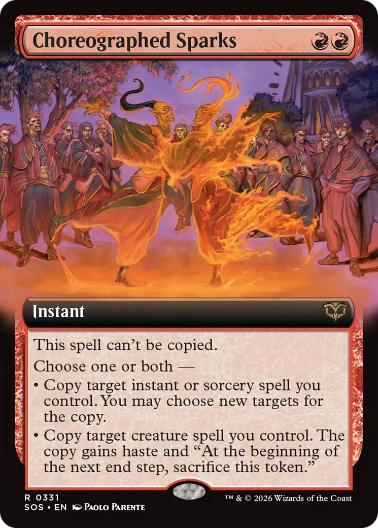 Choreographed Sparks (Extended Art) [Secrets of Strixhaven] | Black Swamp Games