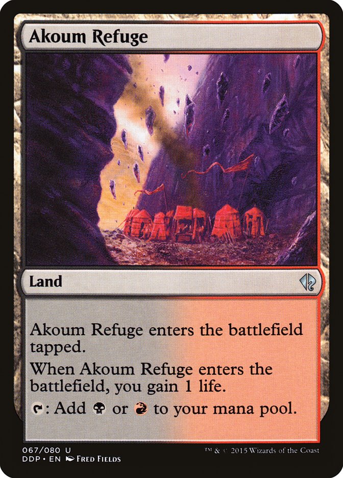 Akoum Refuge [Duel Decks: Zendikar vs. Eldrazi] | Black Swamp Games