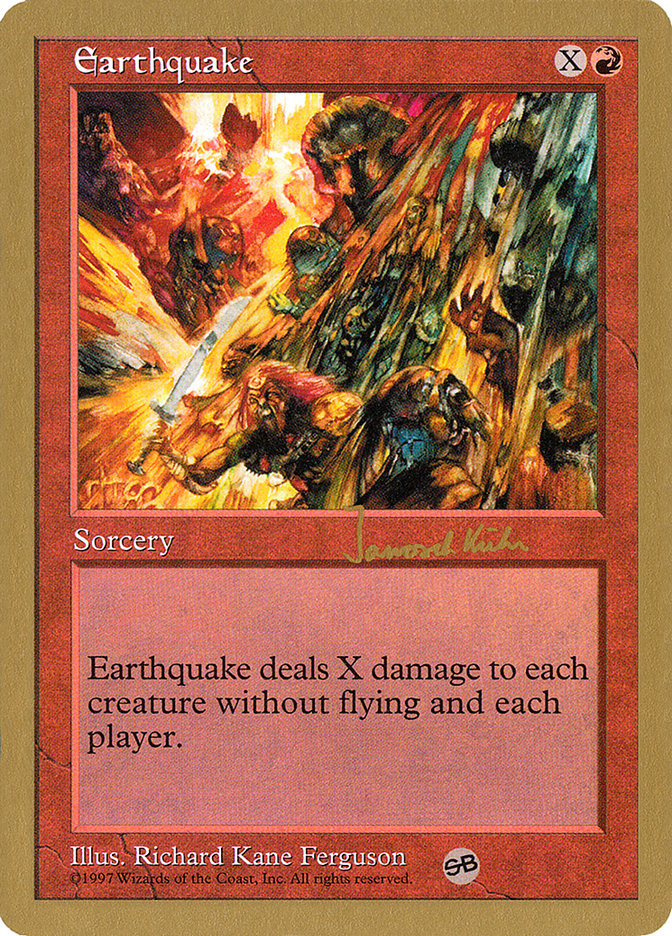 Earthquake (Janosch Kuhn) (SB) [World Championship Decks 1997] | Black Swamp Games