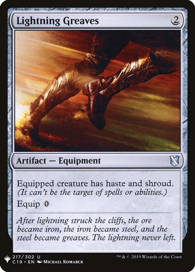 Lightning Greaves [Mystery Booster] | Black Swamp Games
