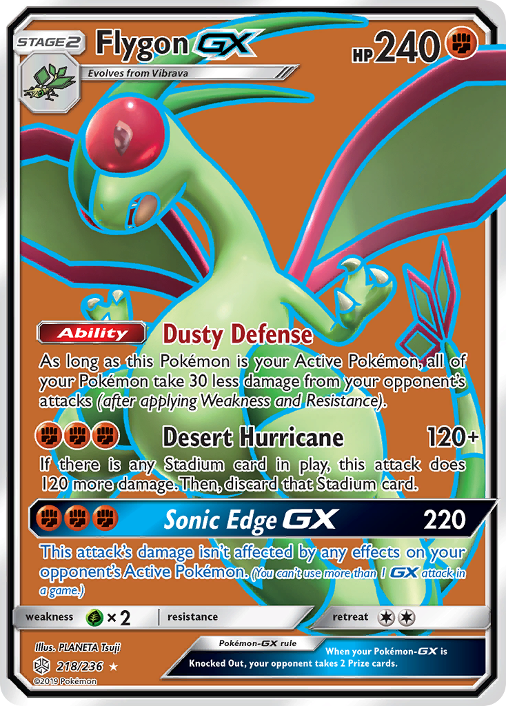 Flygon GX (218/236) [Sun & Moon: Cosmic Eclipse] | Black Swamp Games