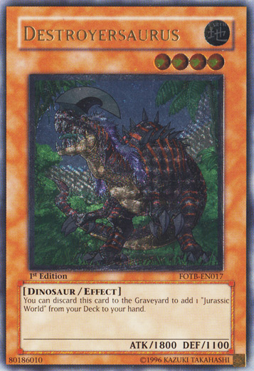 Destroyersaurus [FOTB-EN017] Ultimate Rare | Black Swamp Games