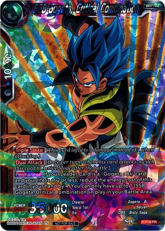 SSB Gogeta, Critical Combination (P-118) [Promotion Cards] | Black Swamp Games