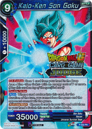 Kaio-Ken Son Goku (P-032) [Judge Promotion Cards] | Black Swamp Games