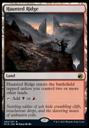 Haunted Ridge (Promo Pack) [Innistrad: Midnight Hunt Promos] | Black Swamp Games