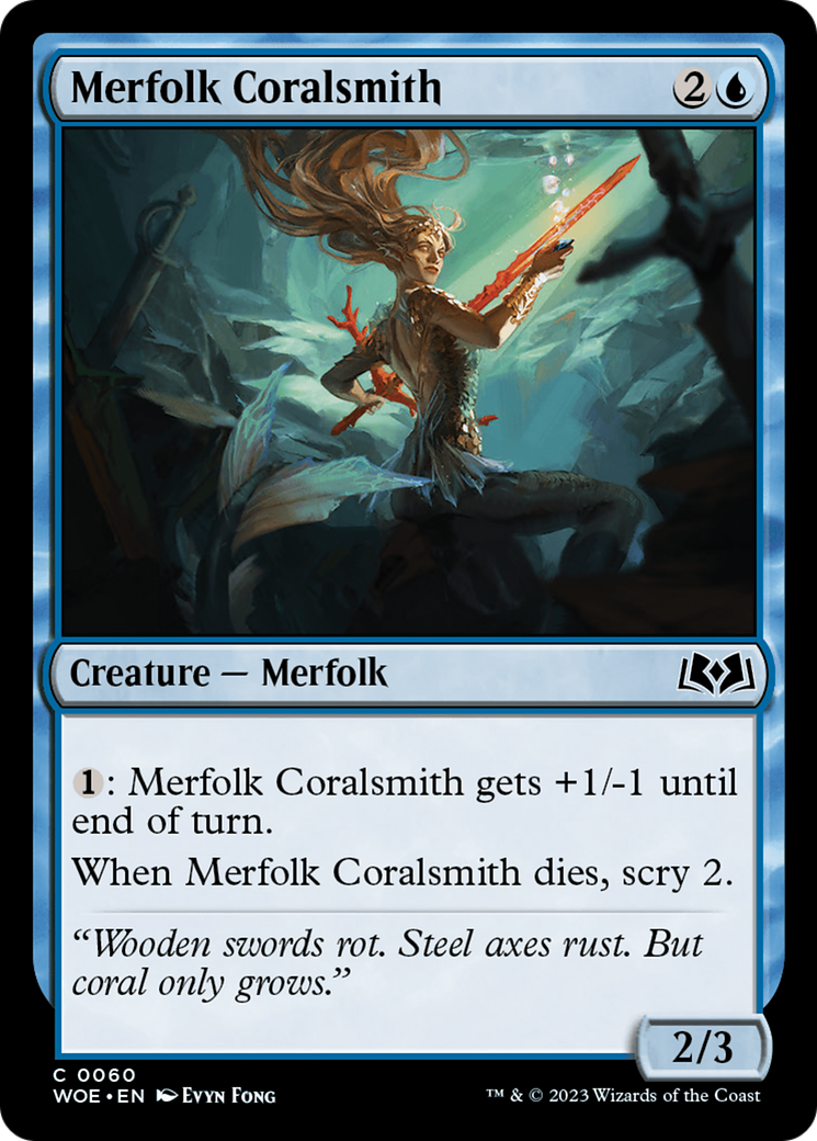 Merfolk Coralsmith [Wilds of Eldraine] | Black Swamp Games