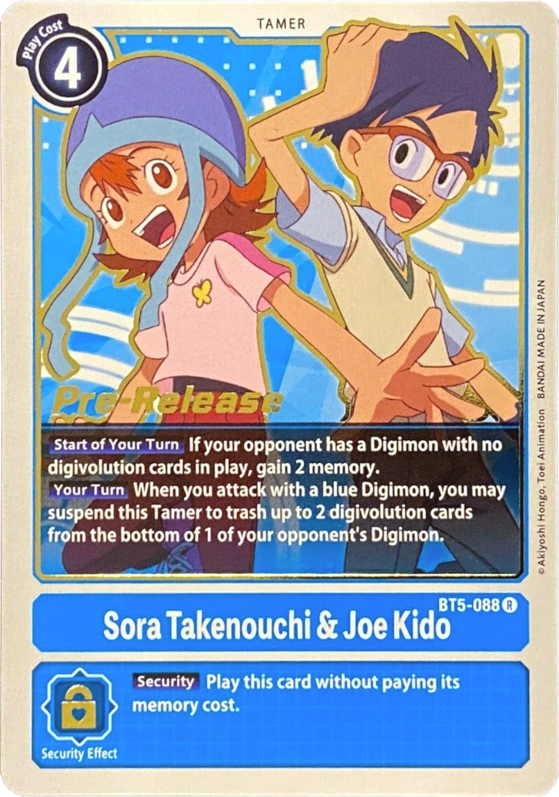 Sora Takenouchi & Joe Kido [BT5-088] [Battle of Omni Pre-Release Promos] | Black Swamp Games