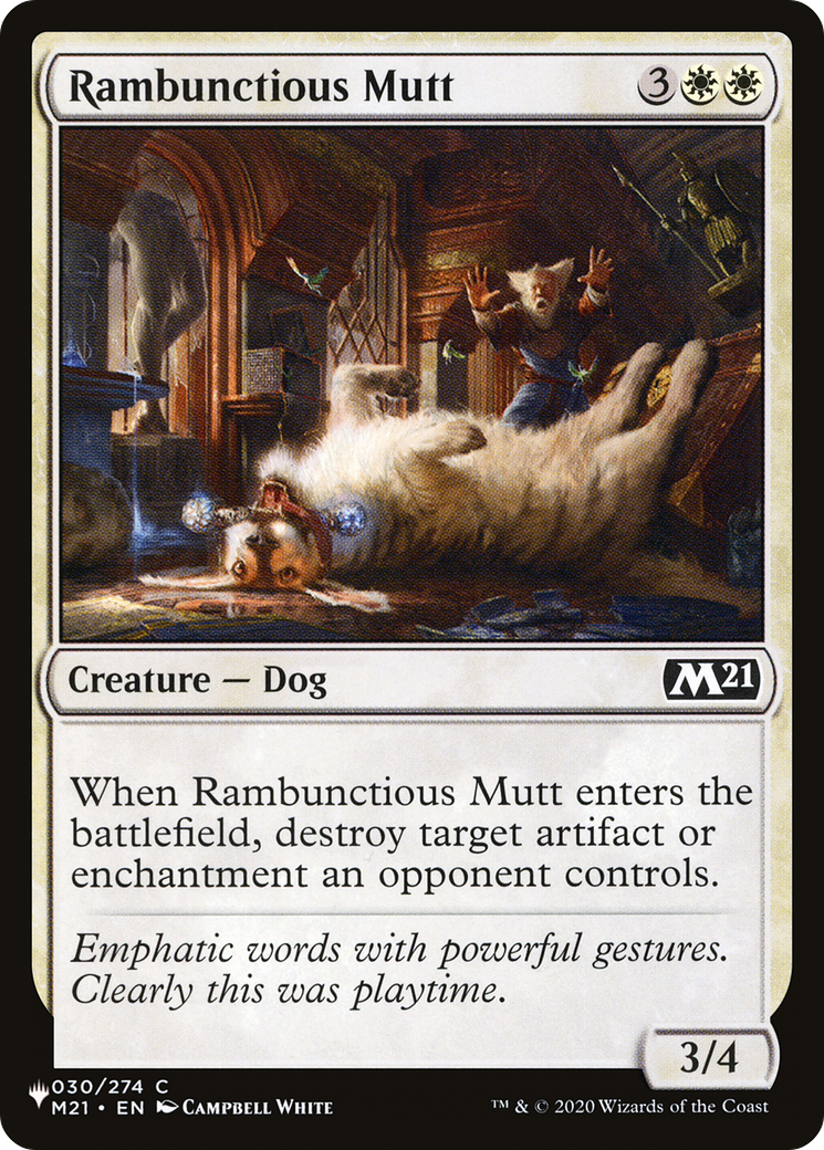 Rambunctious Mutt [The List Reprints] | Black Swamp Games