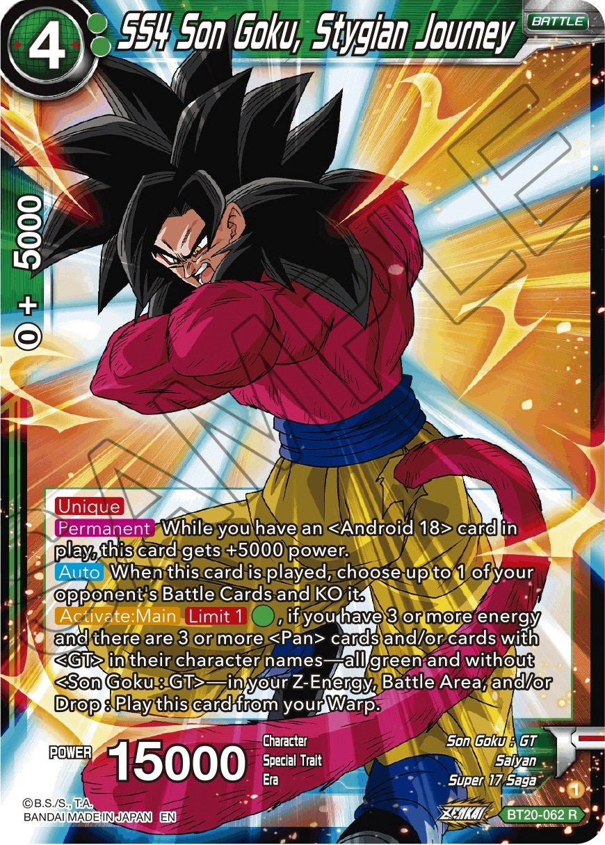 SS4 Son Goku, Stygian Journey (BT20-062) [Power Absorbed] | Black Swamp Games
