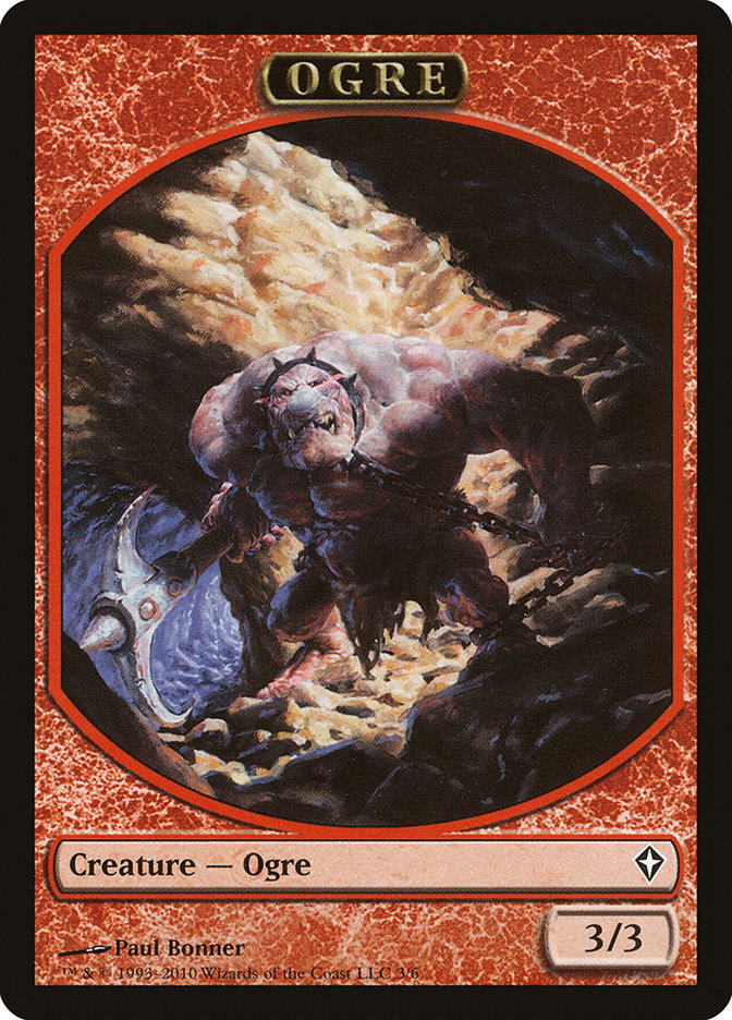 Ogre Token [Worldwake Tokens] | Black Swamp Games