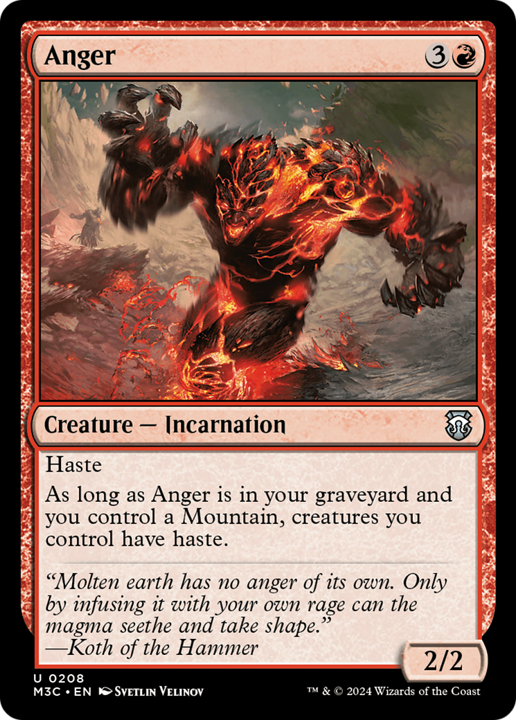 Anger [Modern Horizons 3 Commander] | Black Swamp Games