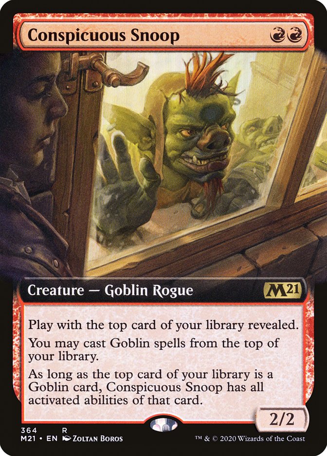 Conspicuous Snoop (Extended Art) [Core Set 2021] | Black Swamp Games