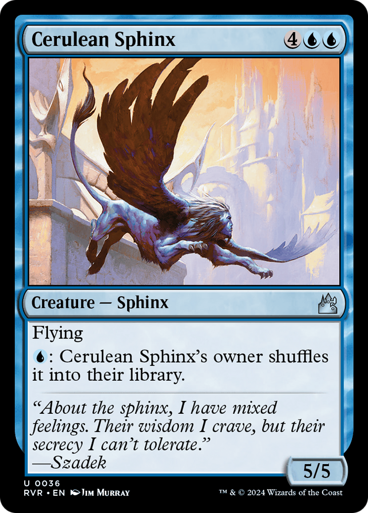 Cerulean Sphinx [Ravnica Remastered] | Black Swamp Games