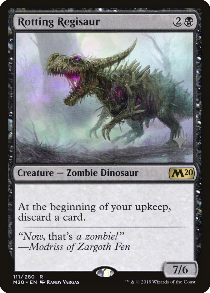 Rotting Regisaur (Promo Pack) [Core Set 2020 Promos] | Black Swamp Games