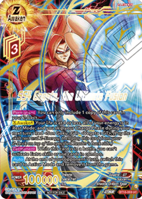 SS4 Gogeta, the Ultimate Fusion (Zenkai Cup 2022 Champion) (BT18-003) [Tournament Promotion Cards] | Black Swamp Games