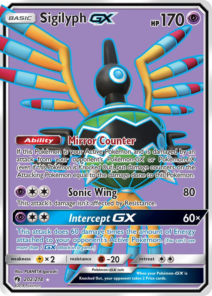 Sigilyph GX (202/214) [Sun & Moon: Lost Thunder] | Black Swamp Games